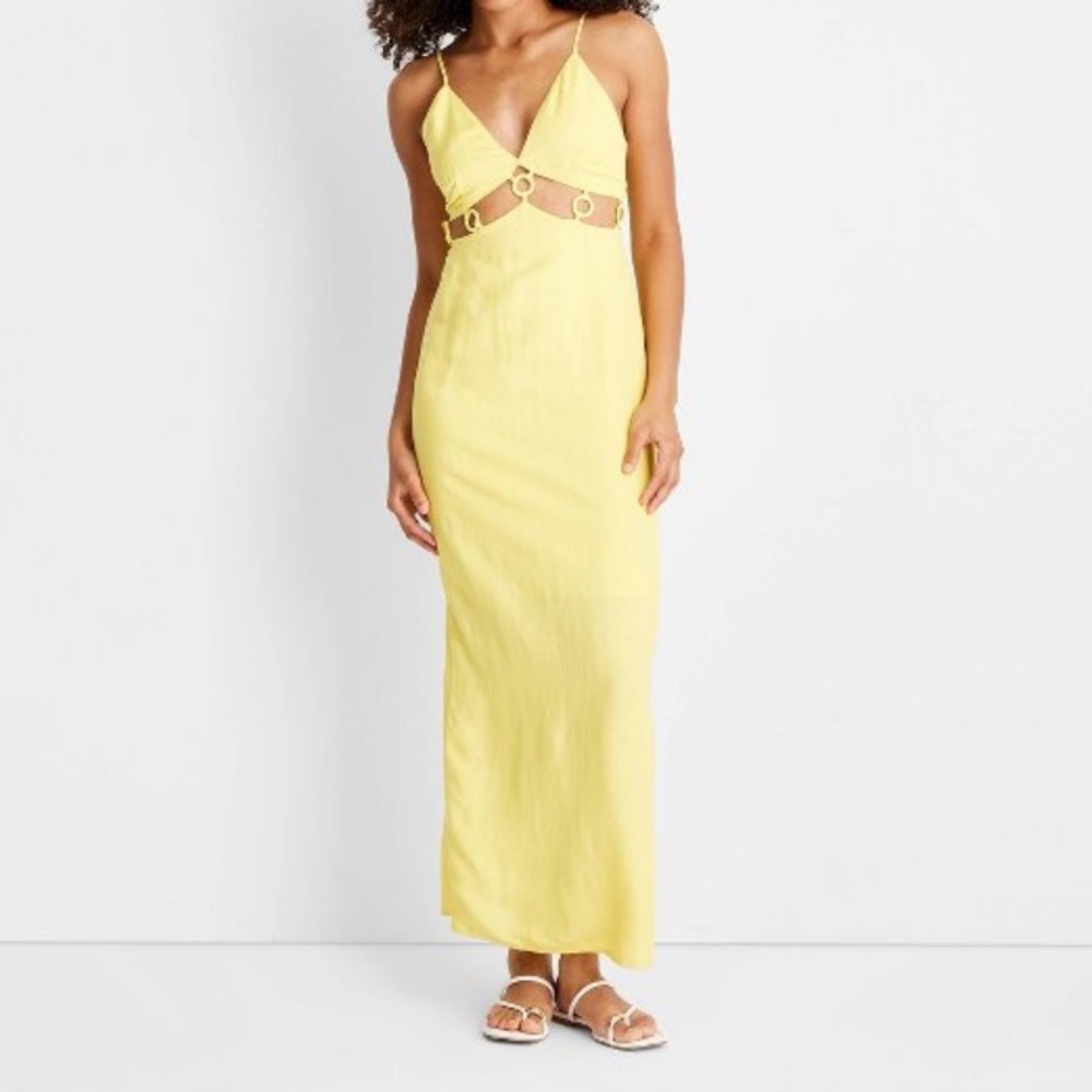 Women’s Sleeveless Yellow Dress- Future Collective   Size 00